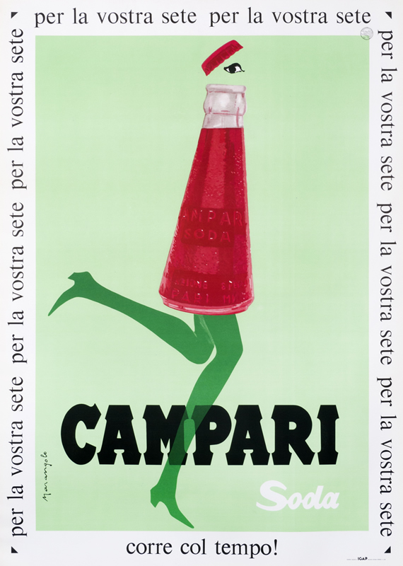 Girl's body as the shape of a bottle; pink, green, white, black