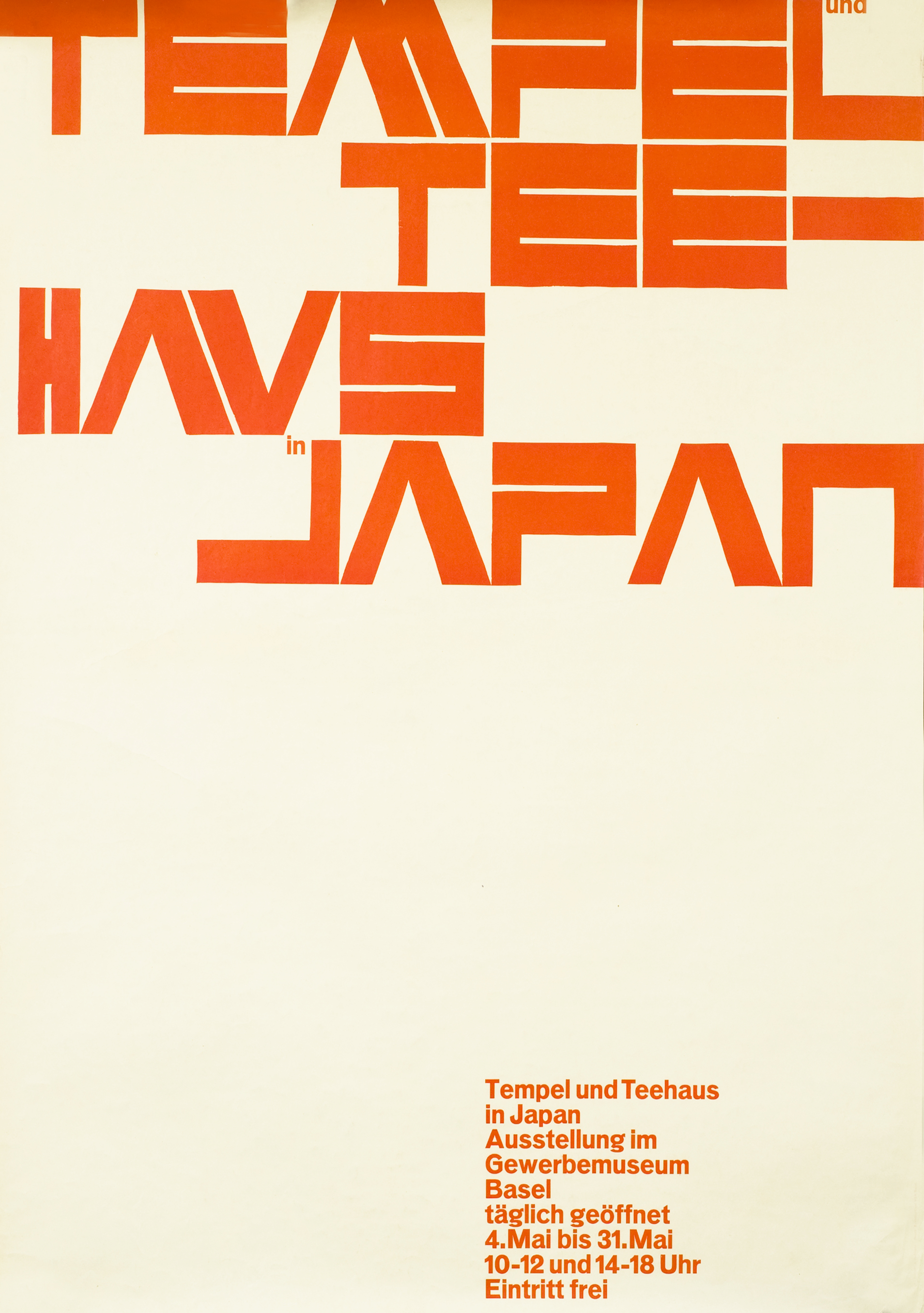 Typography; red, white