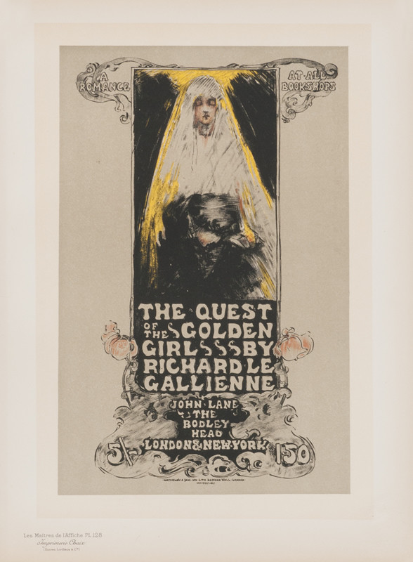 Bride-like figure in eerie setting; gray, black, yellow