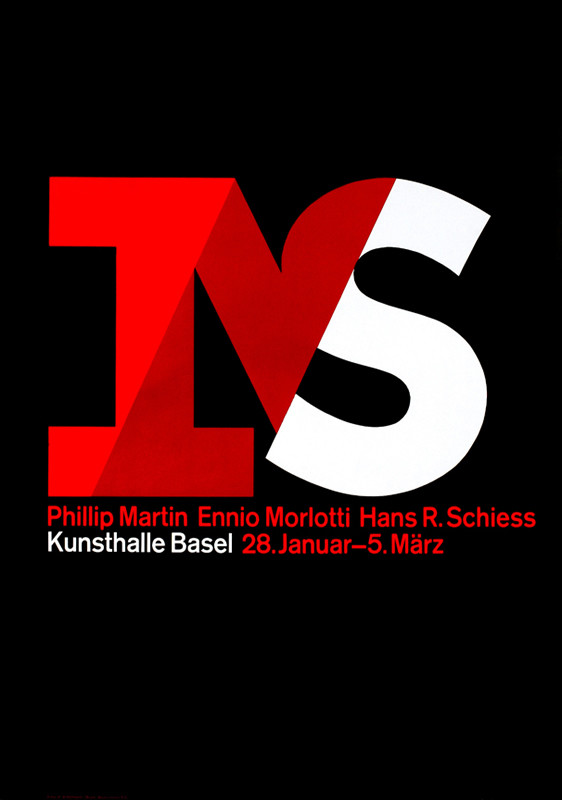 LETTERS M & S; black, red, white