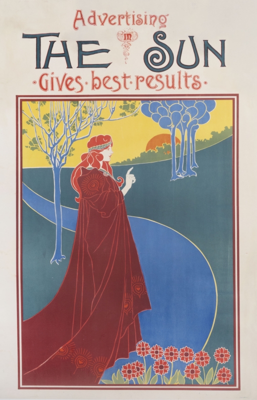 Robbed woman on a road; red, green, blue, yellow