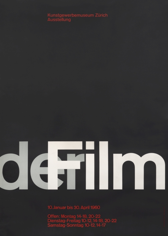 Typographical; black, gray, red, white